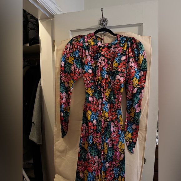 THE ATTICO Long Floral Dress sz 36 - Picture 2 of 12
